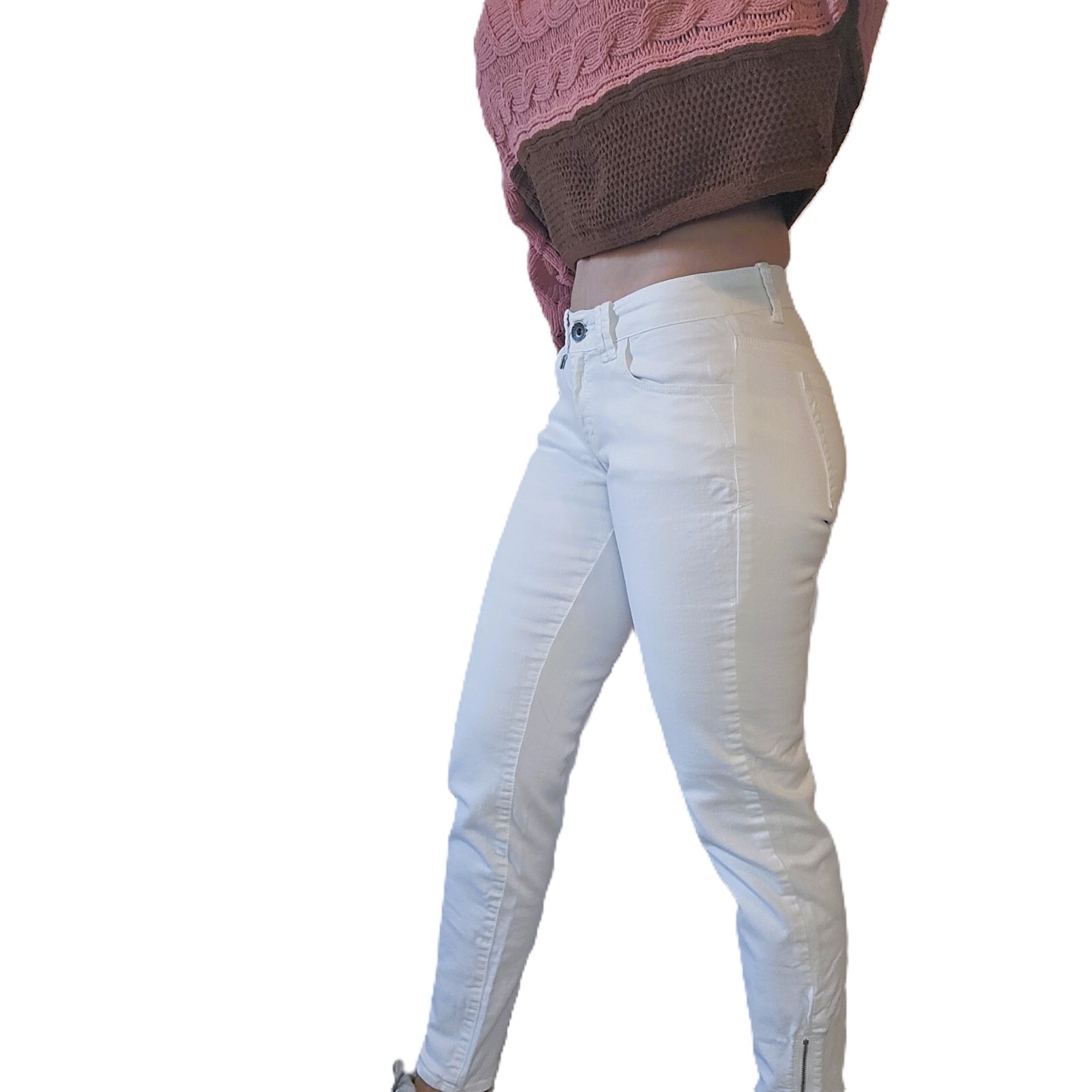 Armani Exchange Women’s Skinny White Jeans - Size 6 - Simply Stunning