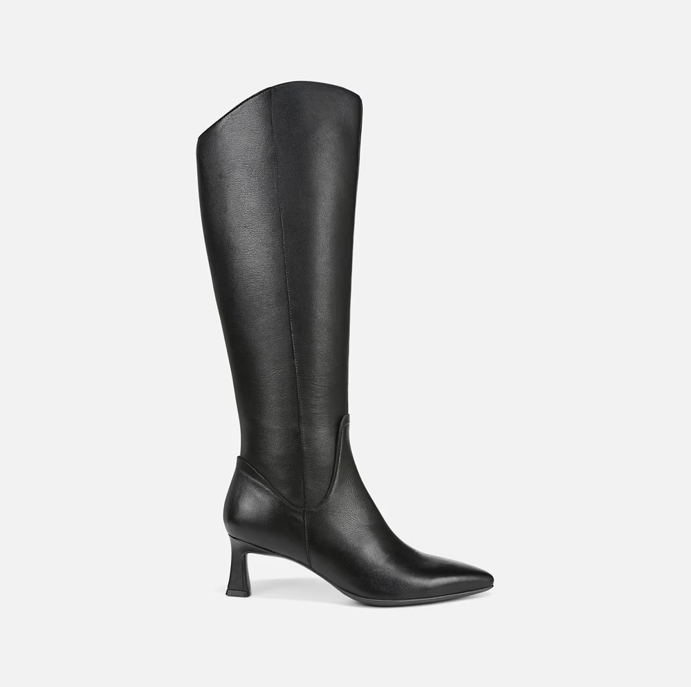 Naturalizer Deesha Women’s Black Leather Knee High Boots Size 9M
