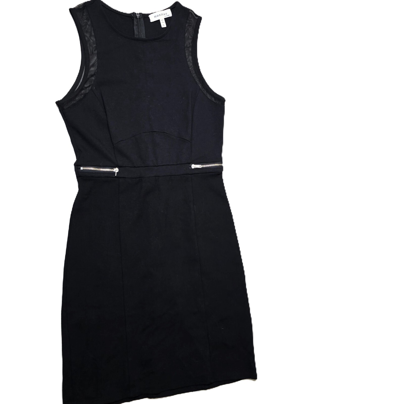 MONTEAU Black Mini Dress - Stylish and Versatile, Size S