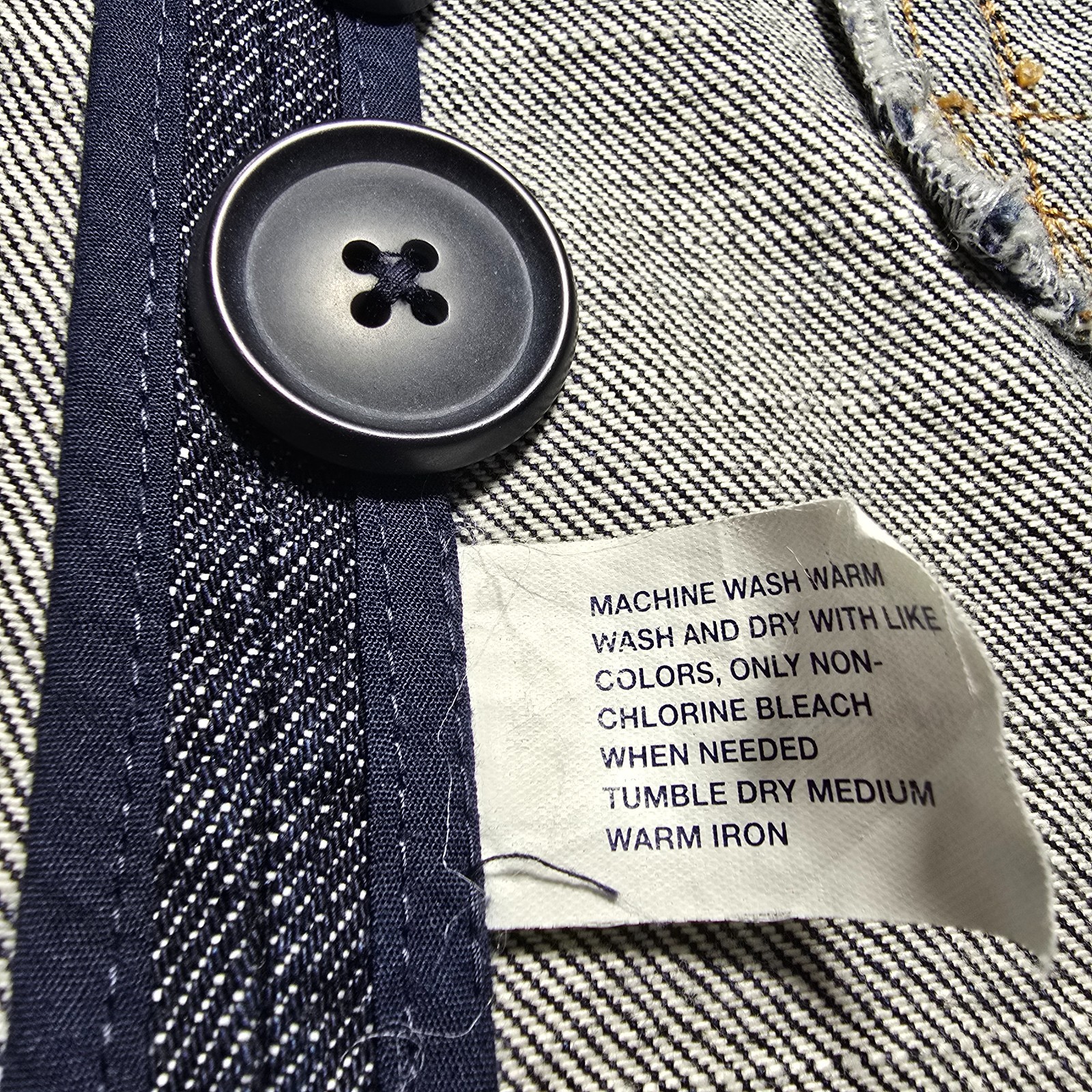 Gap Women’s Double-Breasted Denim Jacket Blazer XS Medium Wash Blue