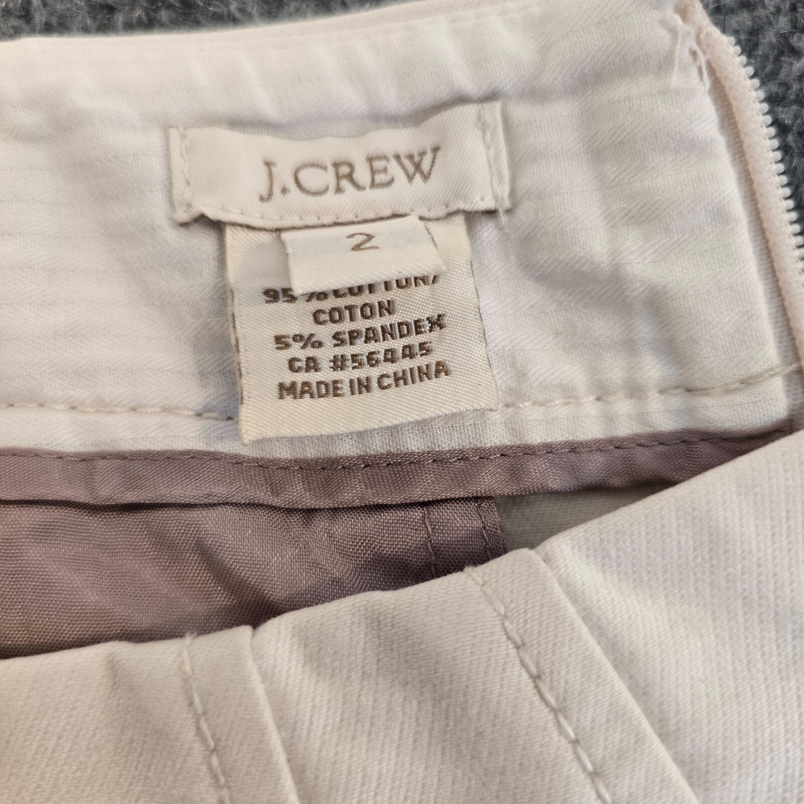 J.Crew Women's No. 2 Pencil Skirt, Cotton Blend, Bi-Stretch, Size 2