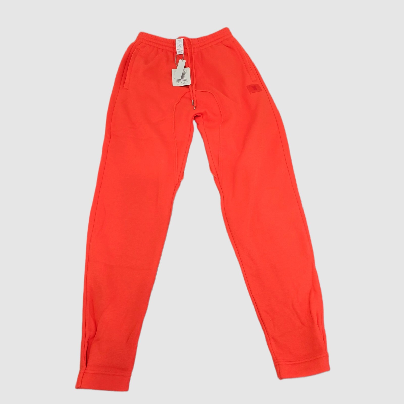 Savage X Fenty Women’s Sweatpants, Size S – Bright Orange, Relaxed & Cozy Style
