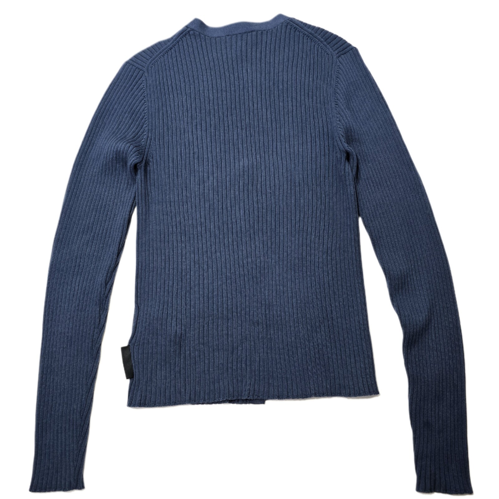 Calvin Klein Women’s Ribbed Cotton Cardigan Sweater Navy Blue Size M