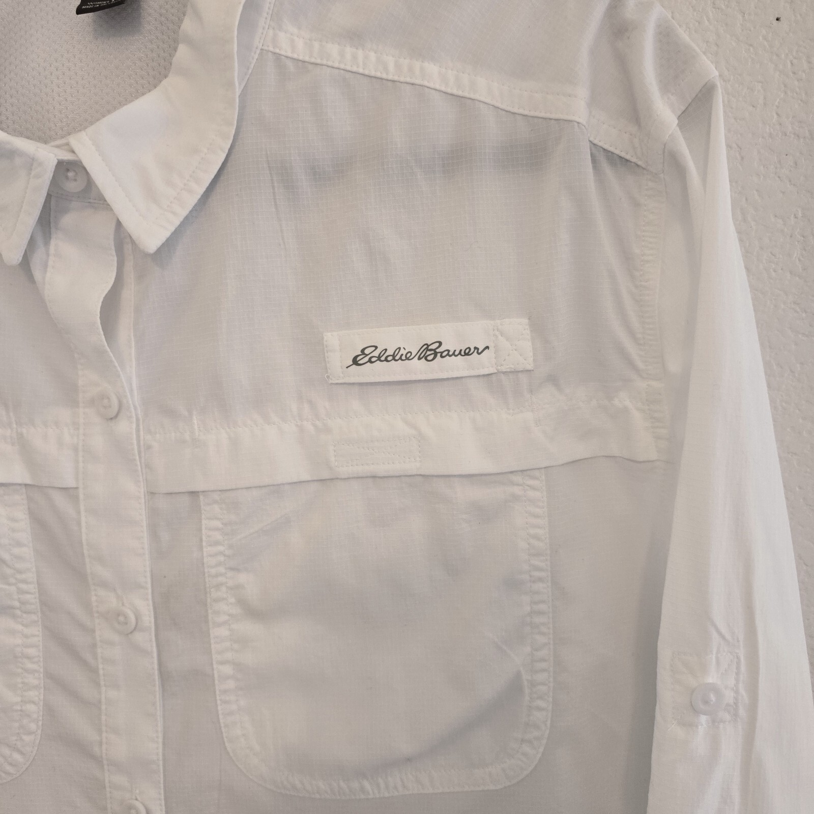 Eddie Bauer Women's Adventurer Pro Field Shirt – White, Size M
