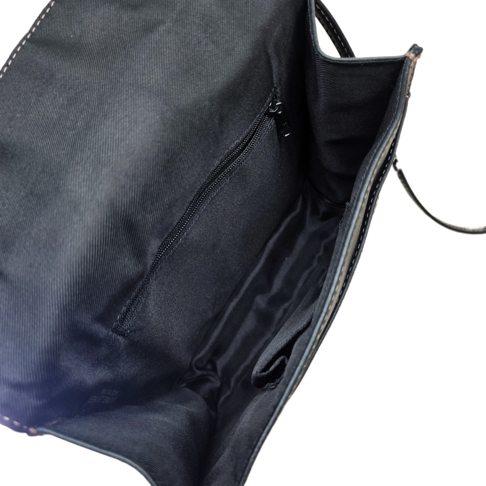 Fossil Pebble Black Leather Crossbody Wallet Purse – Genuine Leather
