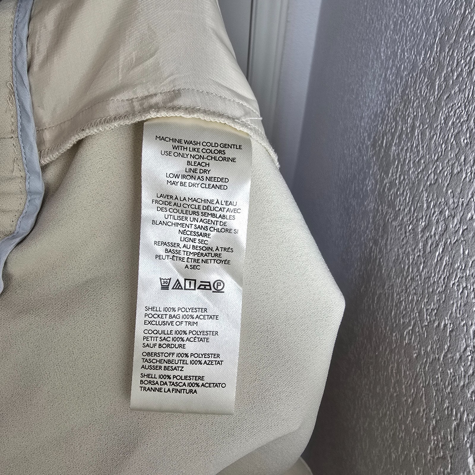 Maeve Anthropologie Avery Cream Wide-Leg Pleated Pants Women’s Size S