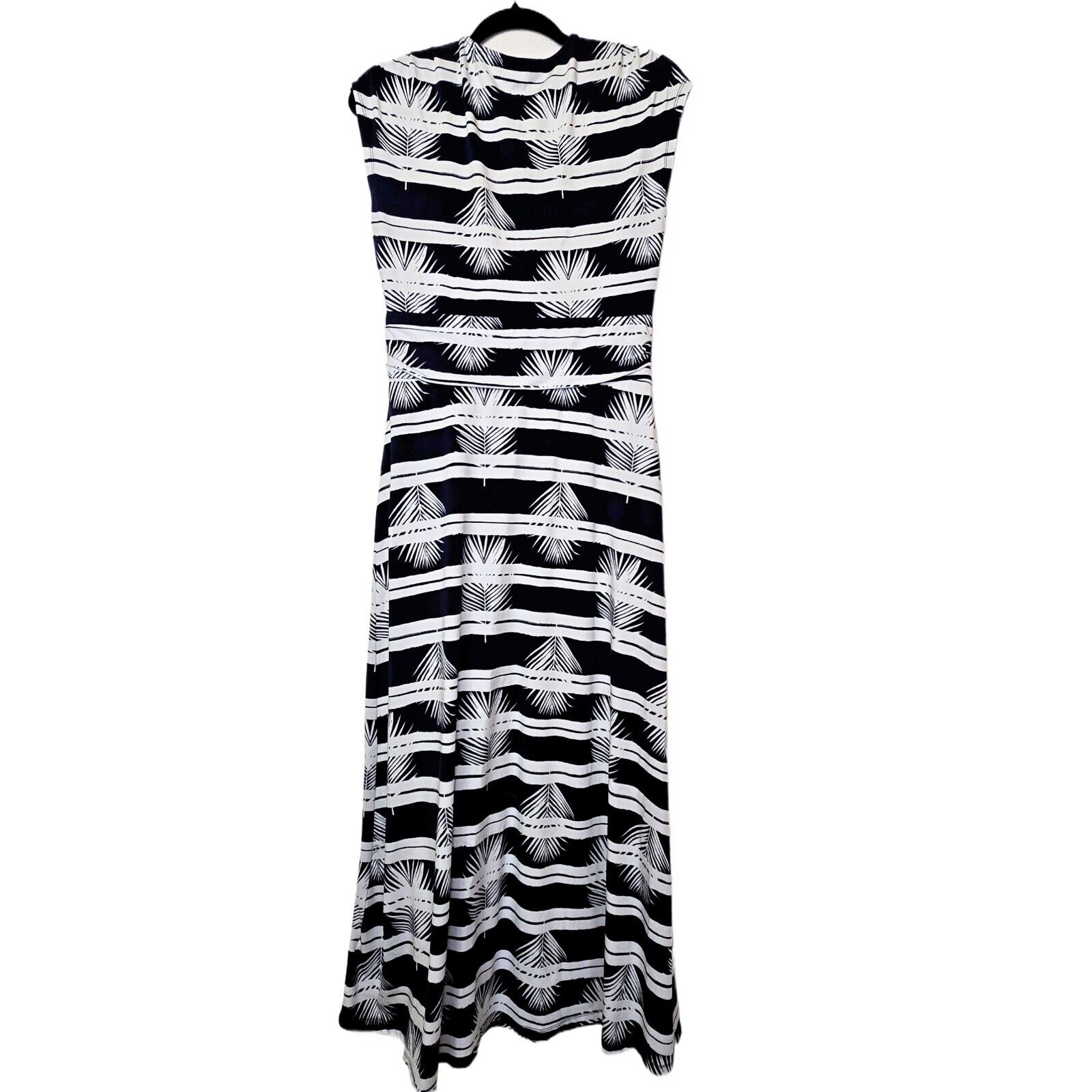 Land’s End Women’s Cap Sleeve Surplice Wrap Maxi Dress | Print | Size S (6/8)