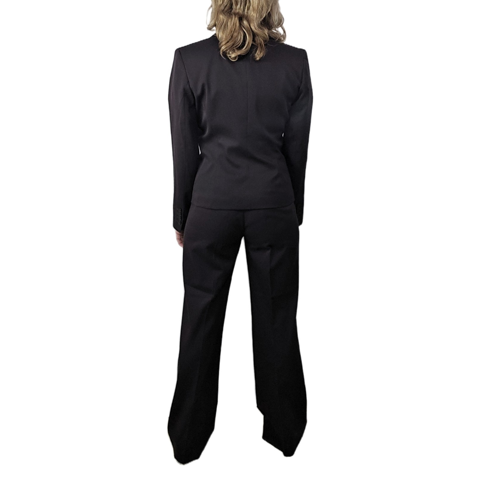 Anne Klein Executive 2-Piece Brown Blazer & Pants Suit Size 6 – Professional