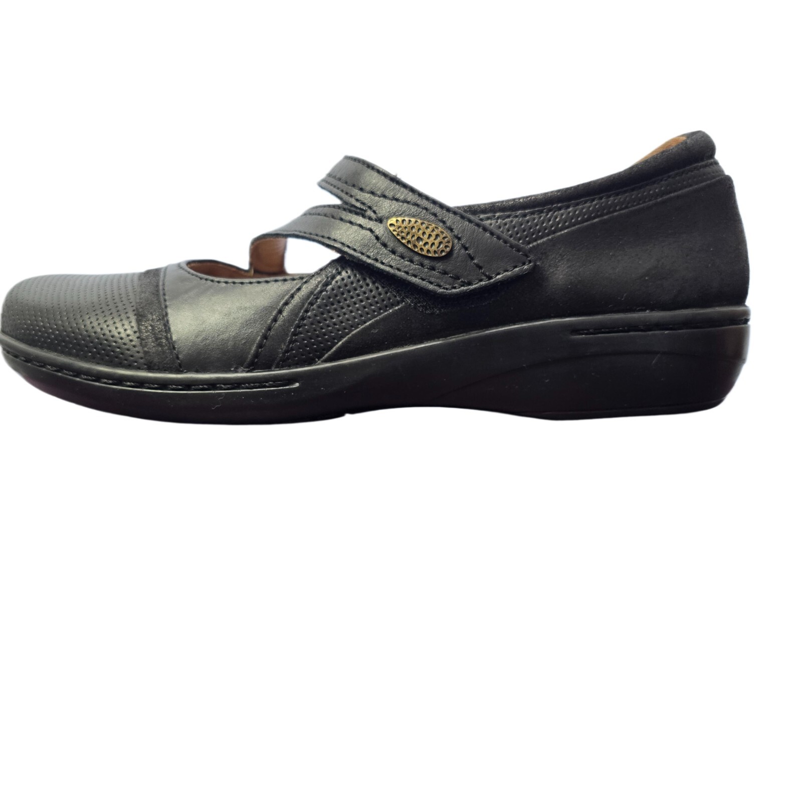Clarks Women's Evianna Crown Everyday Flats – Black, Size 7.5