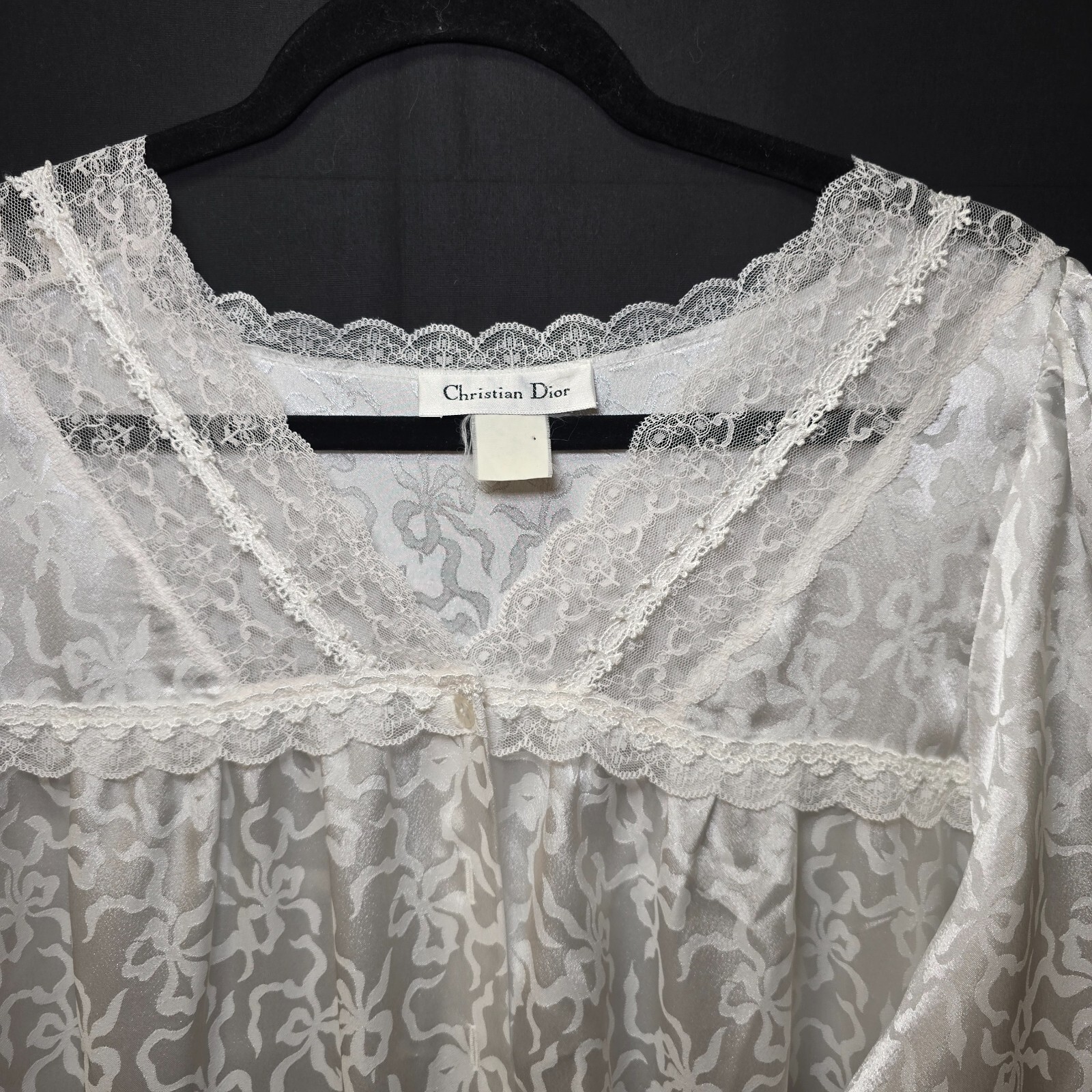 Christian Dior Pure Silk Vintage Nightgown – Timeless Luxury in Size M