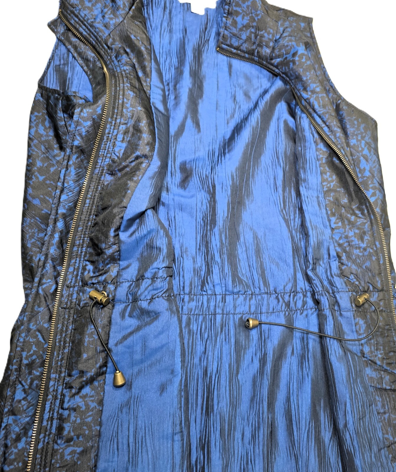 Coldwater Creek Vest - Women's Medium (Sizes 10-12) - Blue & Black