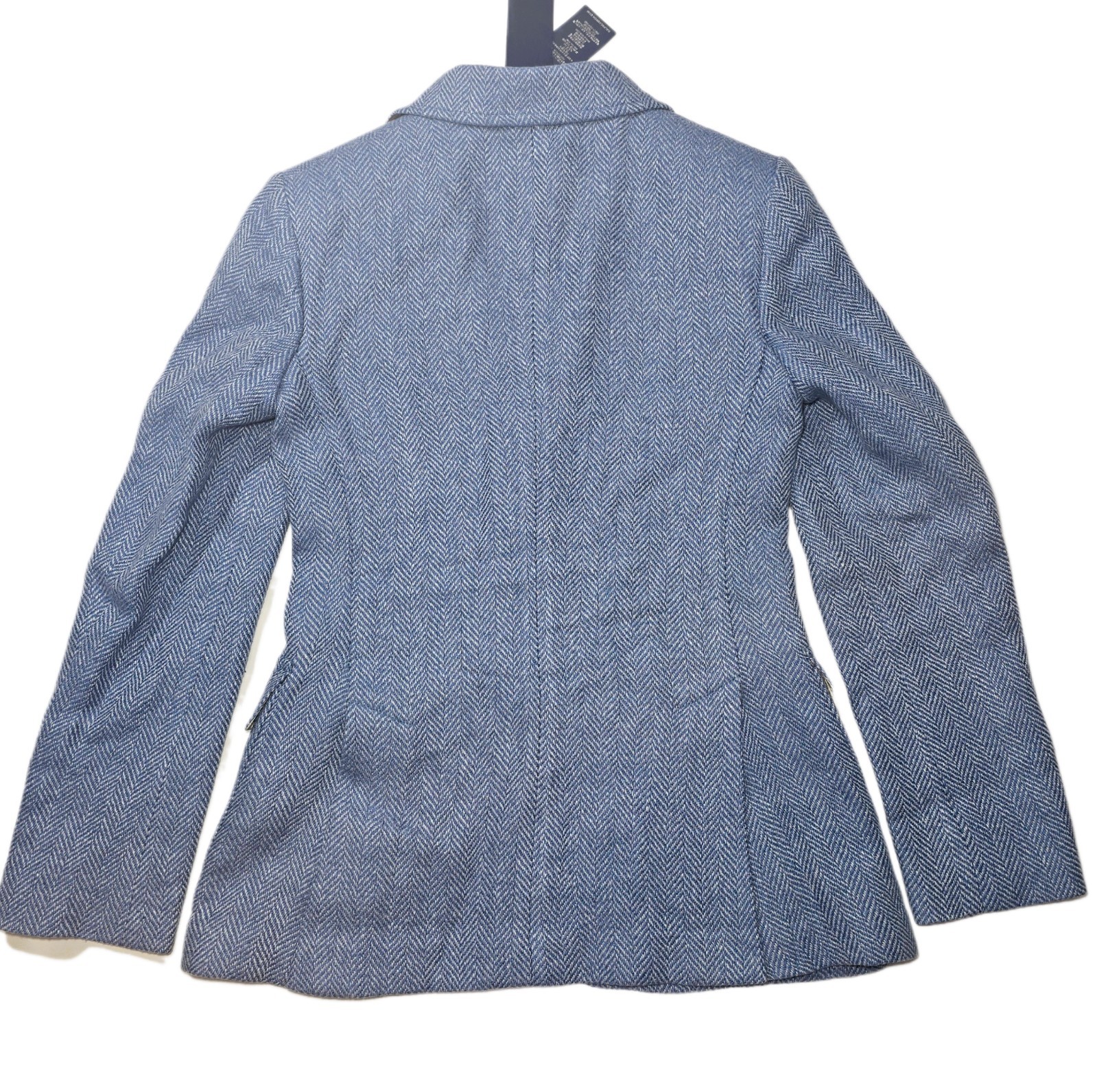 Polo Ralph Lauren Women’s Herringbone Linen Silk Wool Blazer Size 2 NWT
