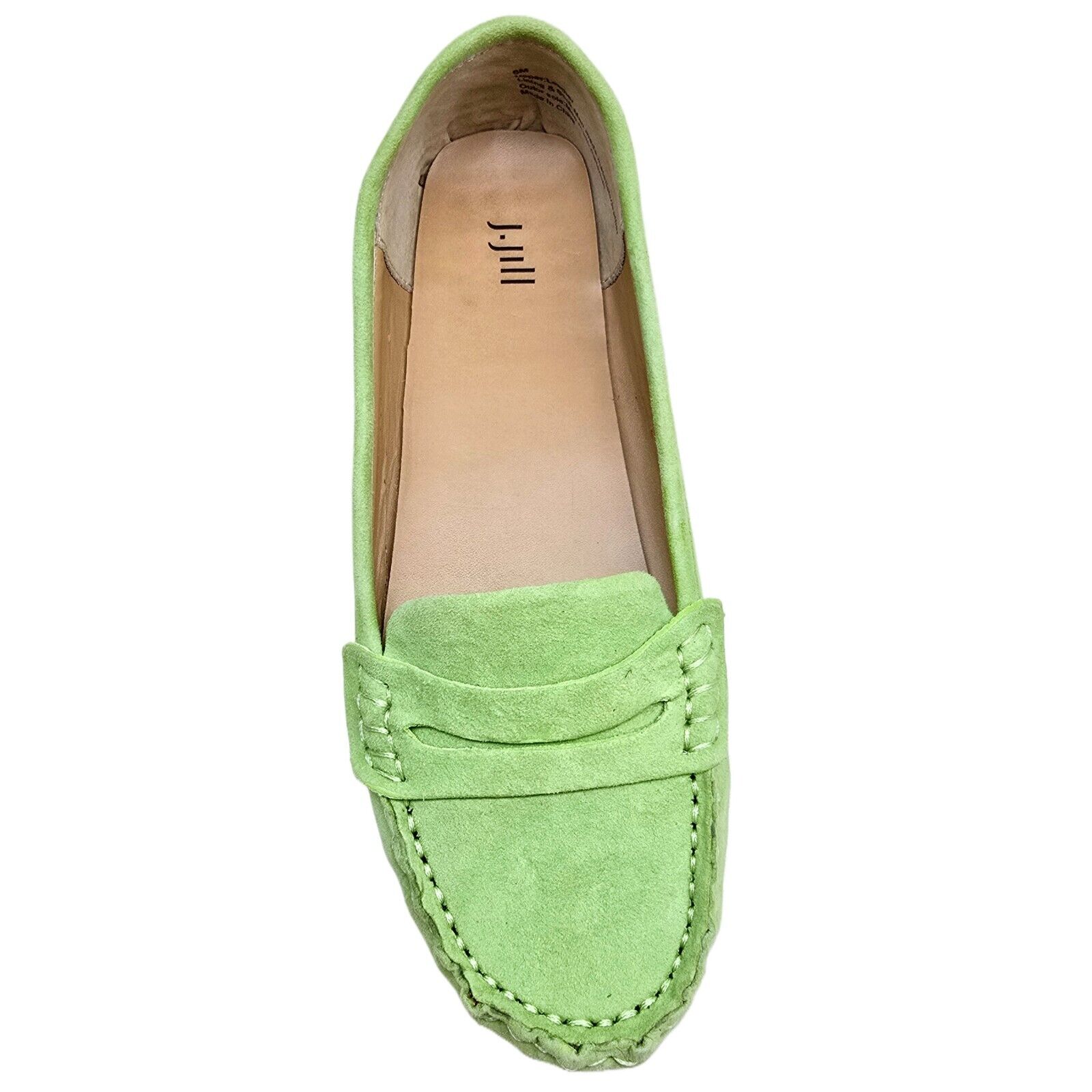J. Jill Women’s Green Suede Moccasins – Size 8M | Excellent Condition