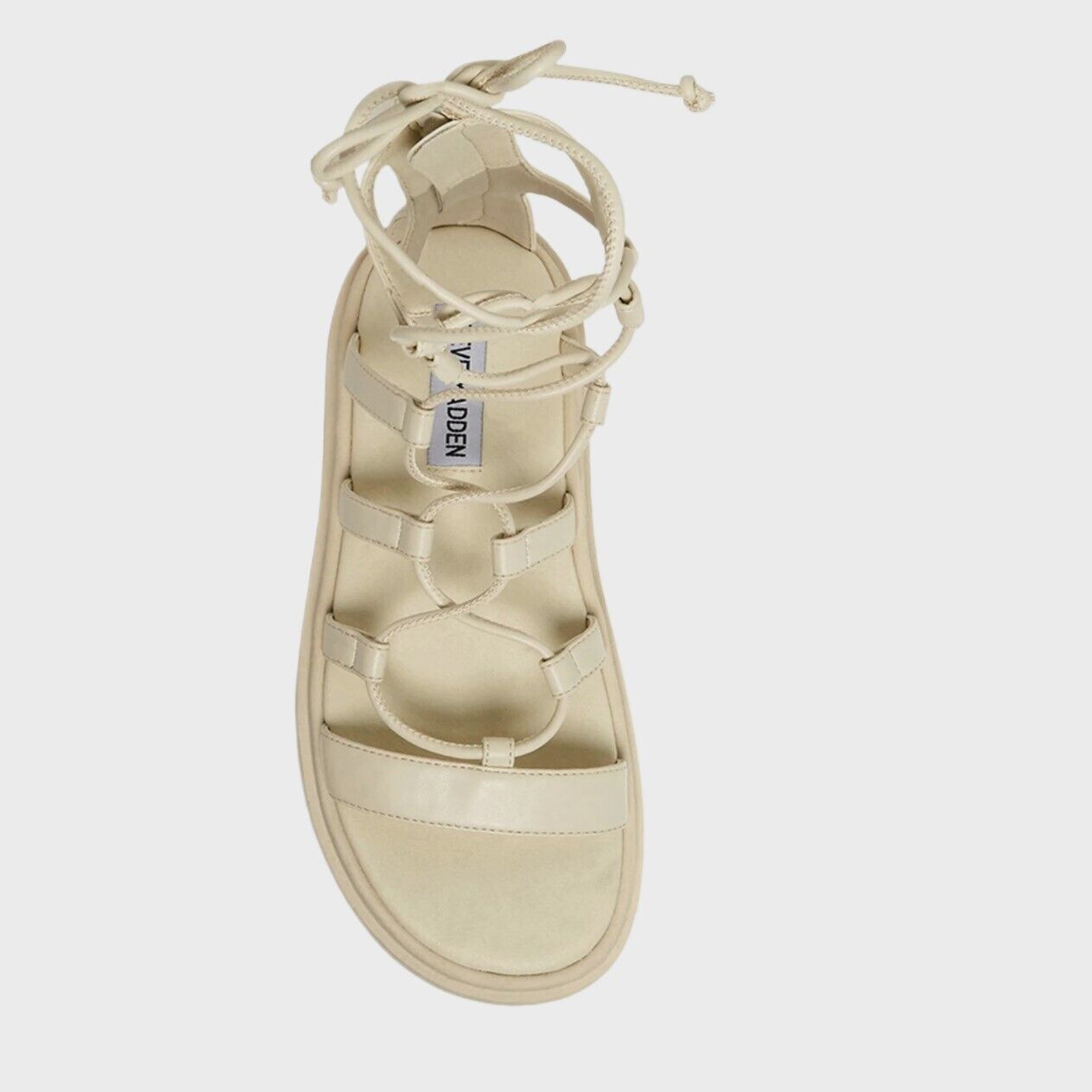 Steve Madden Mel Gladiator Sandals – Bone – Size 8.5 M | Excellent Condition