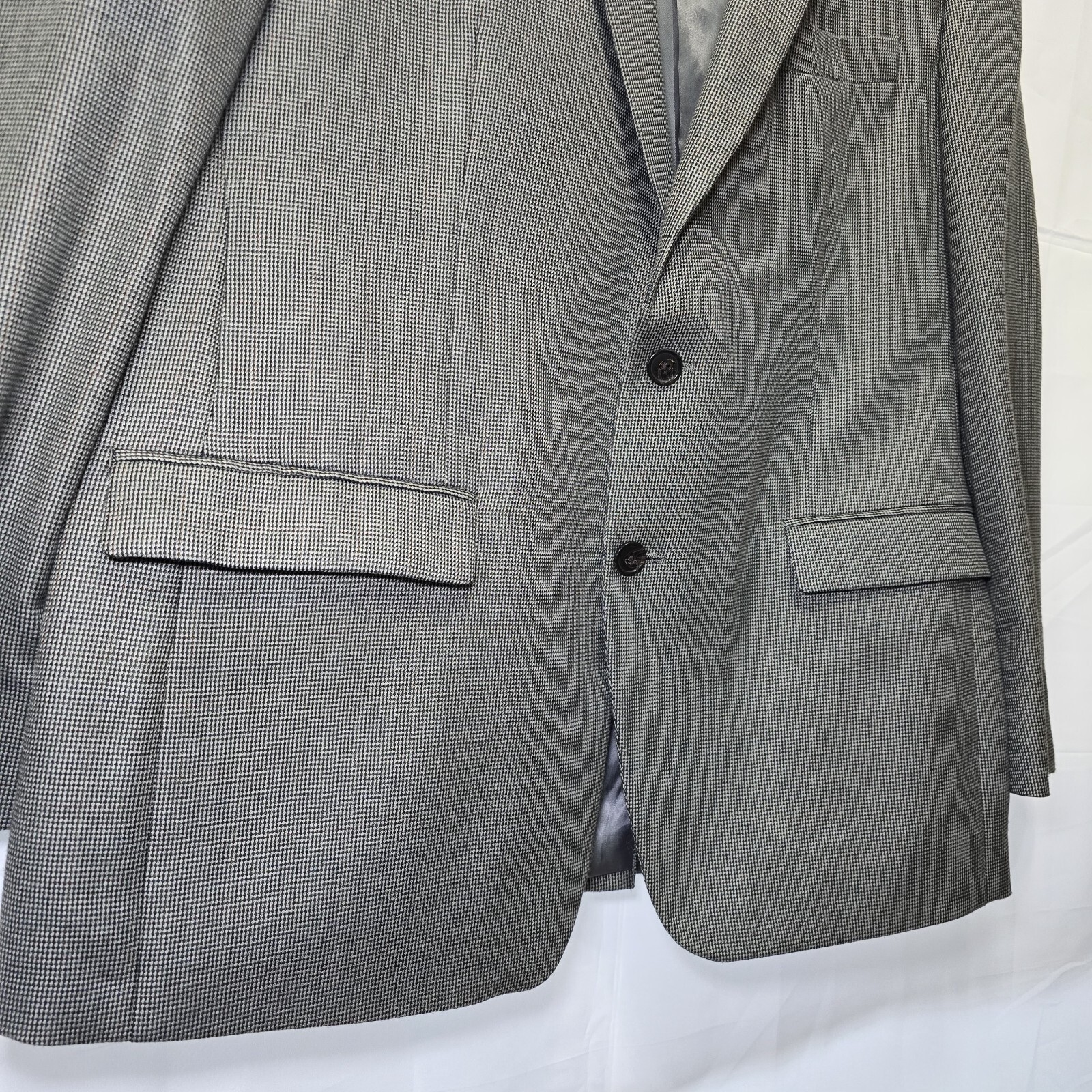 Lauren by Ralph Lauren Men's Rayon Blend Plaid Sport Blazer – Gray 44R