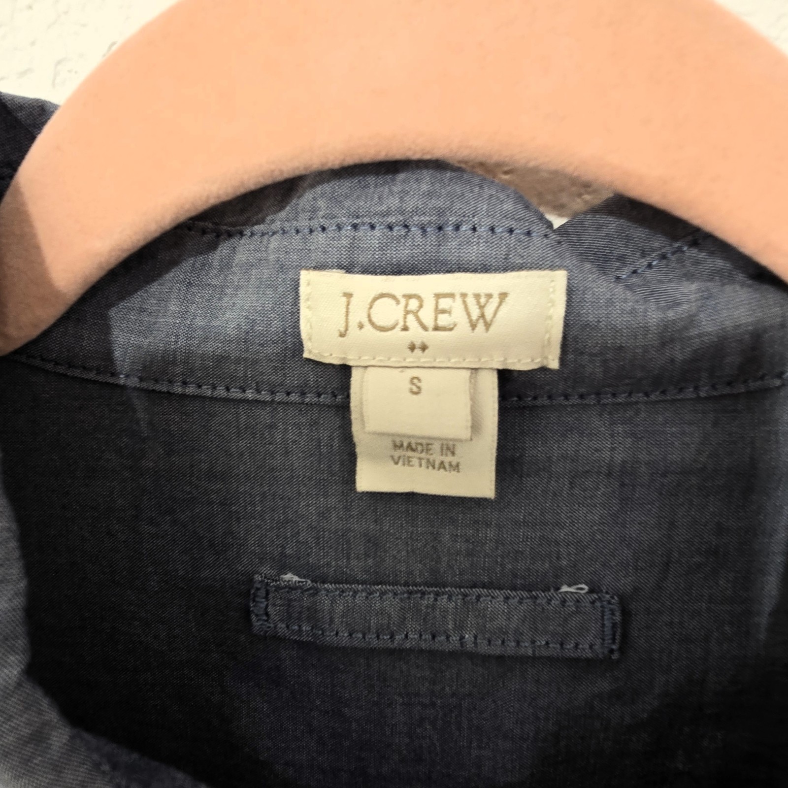 J.Crew Factory Chambray Tunic Top Women’s Size S Light Blue Cotton