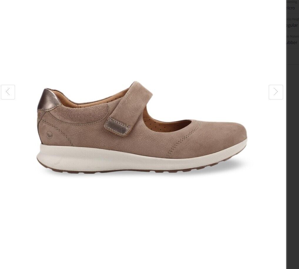 Clarks Un Adorn Strap Women's Casual Sneakers – Cris-Beige, Size 7.5