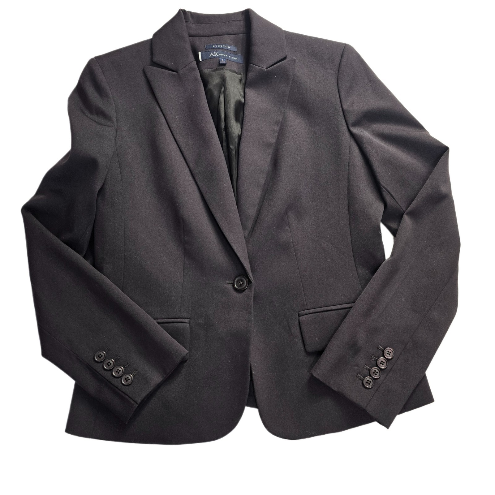 Anne Klein Executive 2-Piece Brown Blazer & Pants Suit Size 6 – Professional
