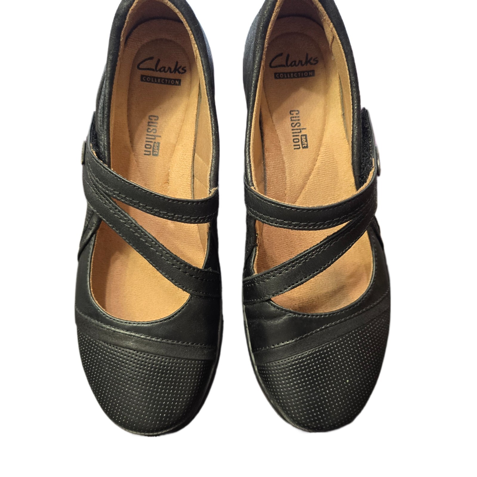 Clarks Women's Evianna Crown Everyday Flats – Black, Size 7.5