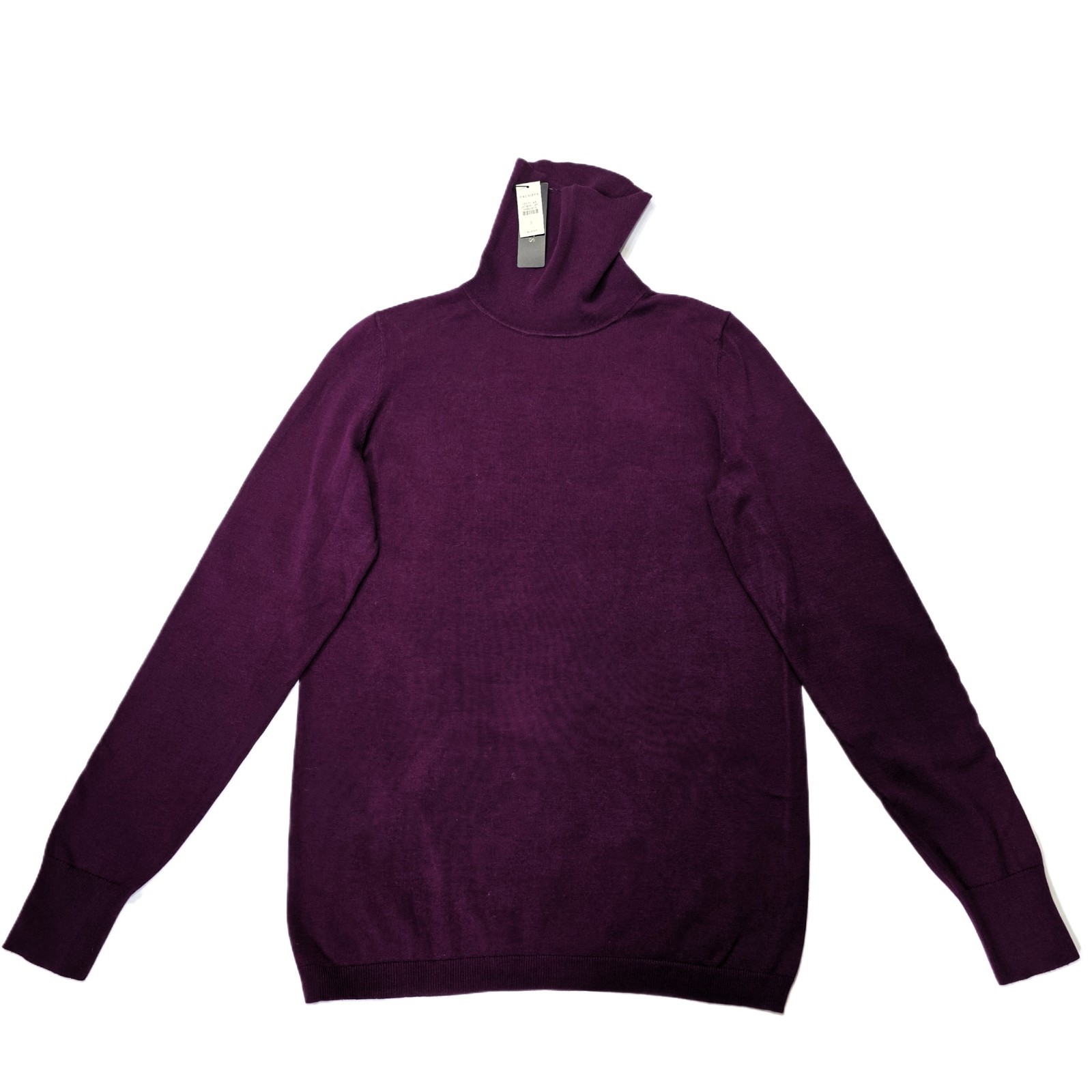 Talbots Women’s Purple Wine Turtleneck Sweater Long Sleeve Knit Size S NWT