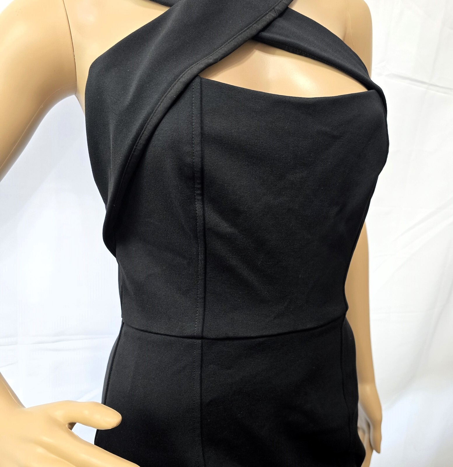 Cynthia Steffe Laguna Women's Crisscross Halter Dress Black Size 2