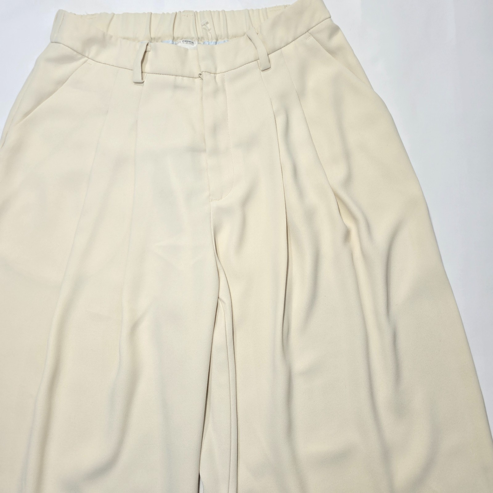 Maeve Anthropologie Avery Cream Wide-Leg Pleated Pants Women’s Size S