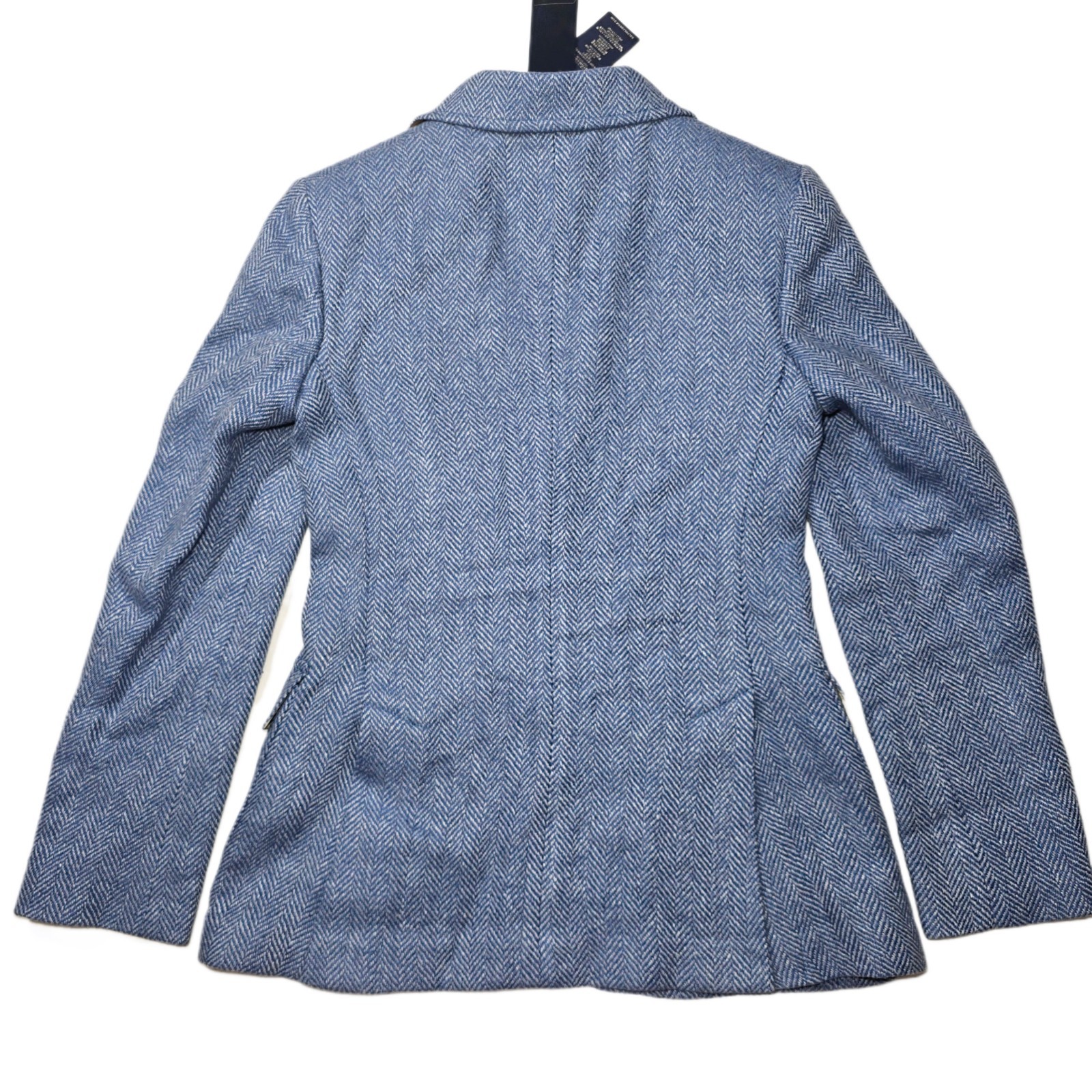 Polo Ralph Lauren Women’s Herringbone Linen Silk Wool Blazer Size 2 NWT