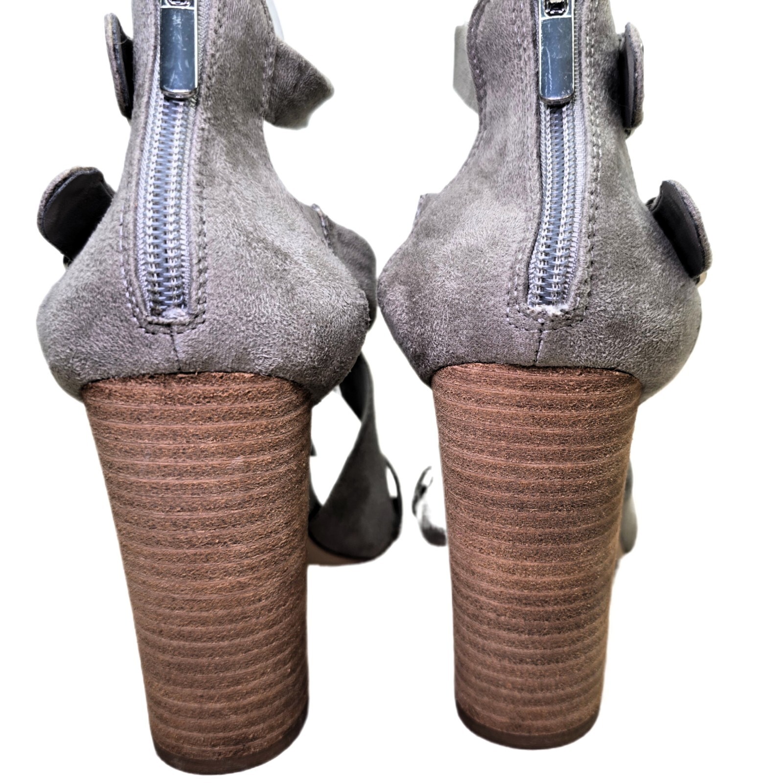 Carlos by Carlos Santana Women's Laura Dress Sandals Size 7.5M - Gray Suede