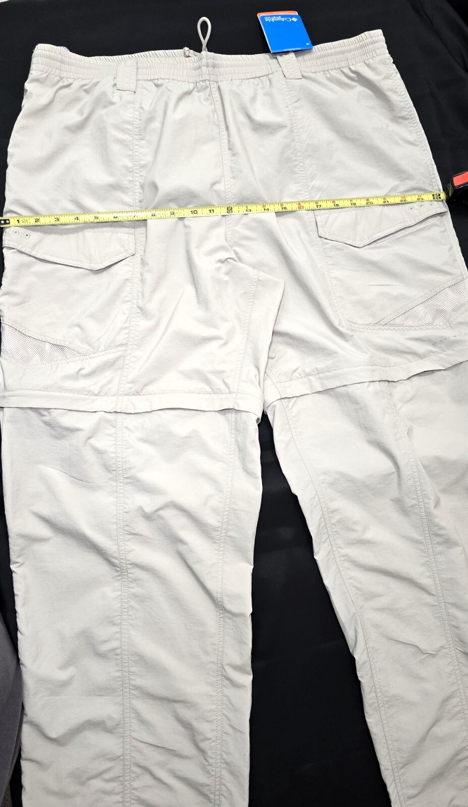 Columbia PFG Fishing Gear Convertible Pants - Beige - Sz XXL - Inseam 32".