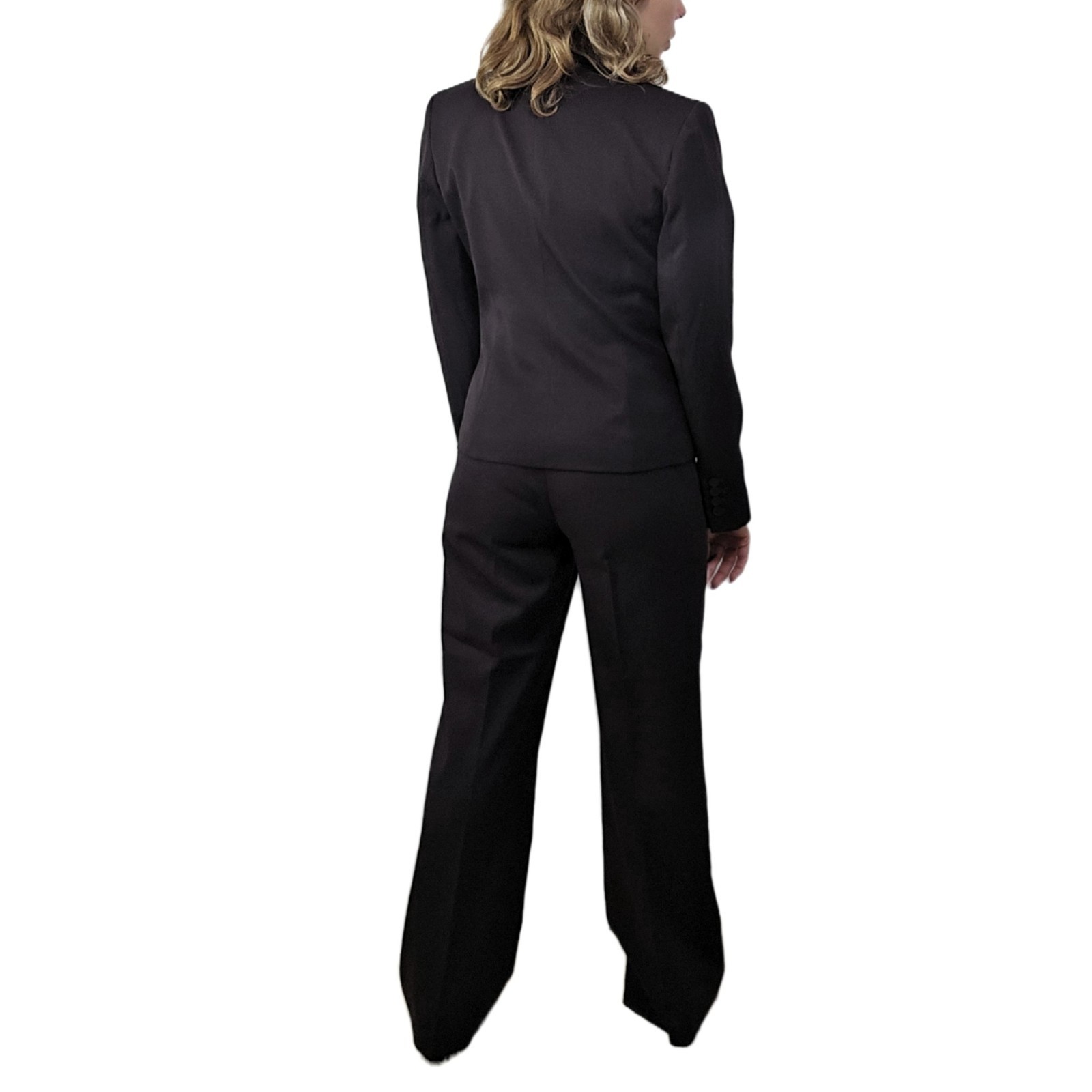 Anne Klein Executive 2-Piece Brown Blazer & Pants Suit Size 6 – Professional