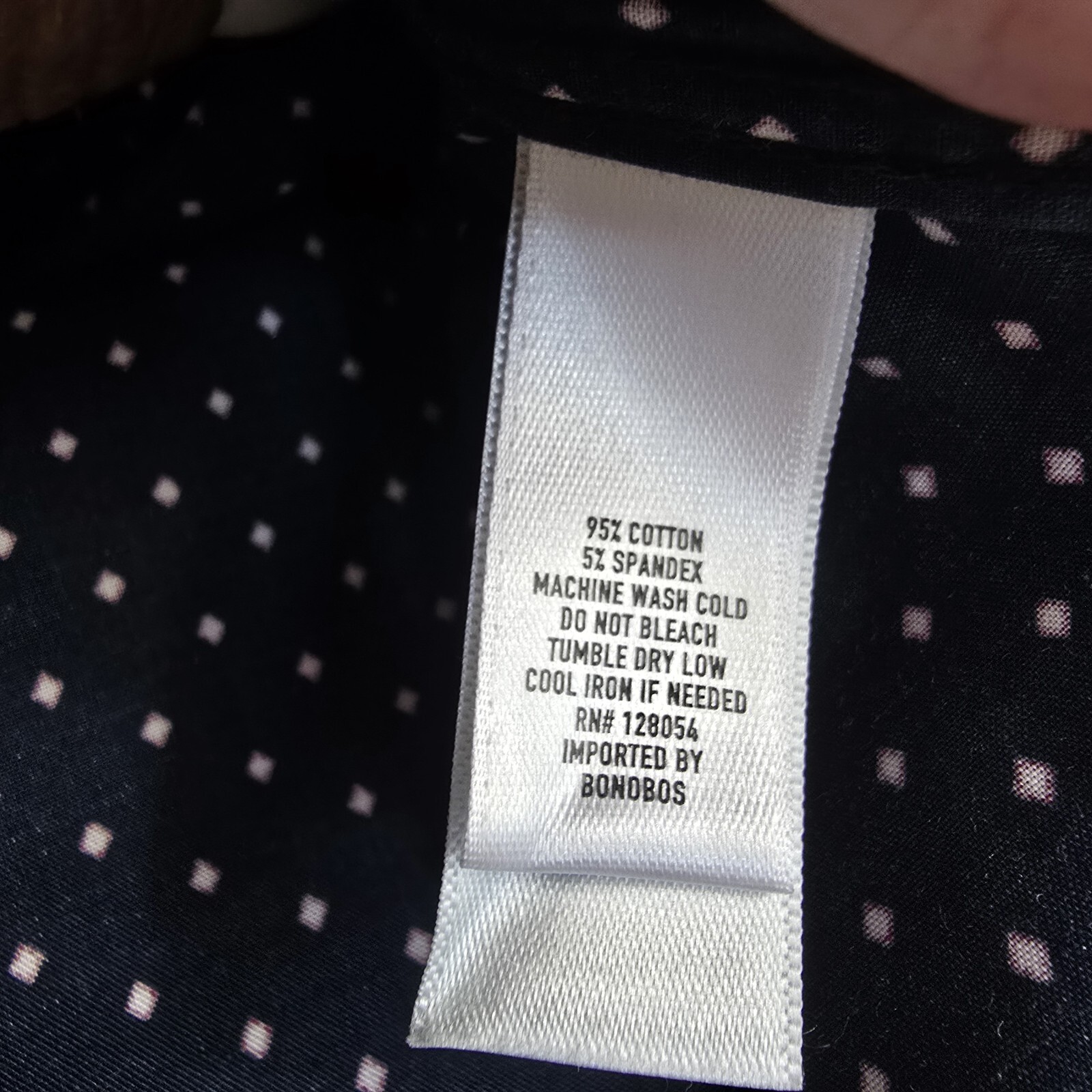Bonobos Men’s Stretch Slim Fit Long Sleeve Dot Print Shirt – Size 15/33