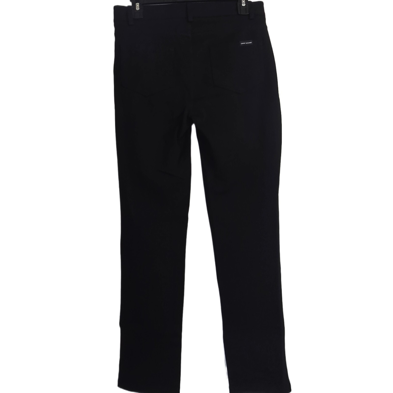 DKNY Jeans Women's Small Ponte Stretch Pants Black Slim Straight Leg