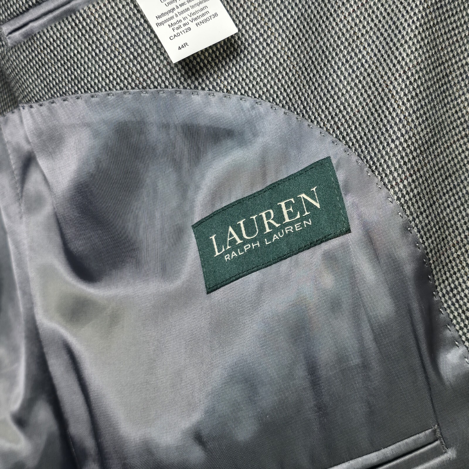 Lauren by Ralph Lauren Men's Rayon Blend Plaid Sport Blazer – Gray 44R