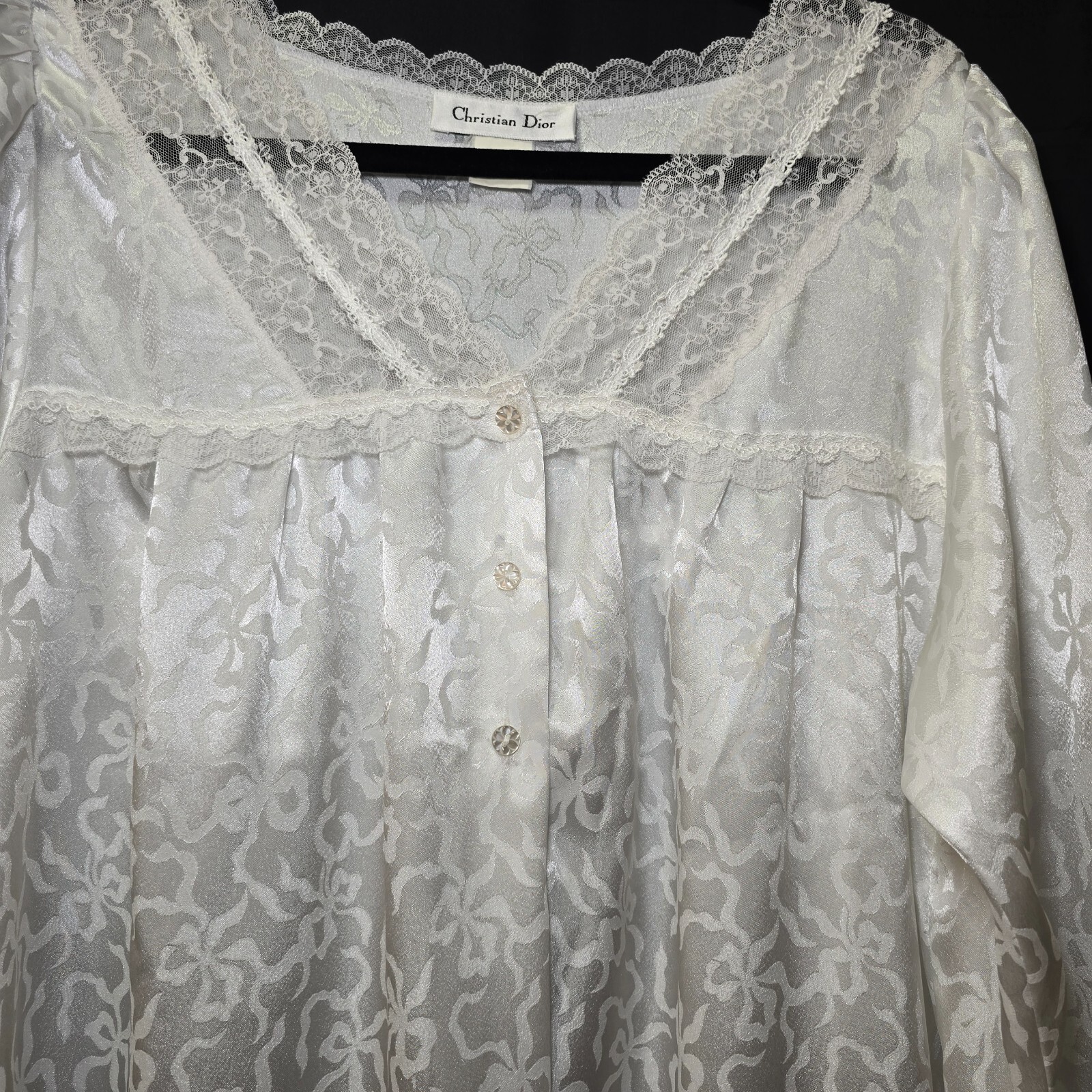 Christian Dior Pure Silk Vintage Nightgown – Timeless Luxury in Size M