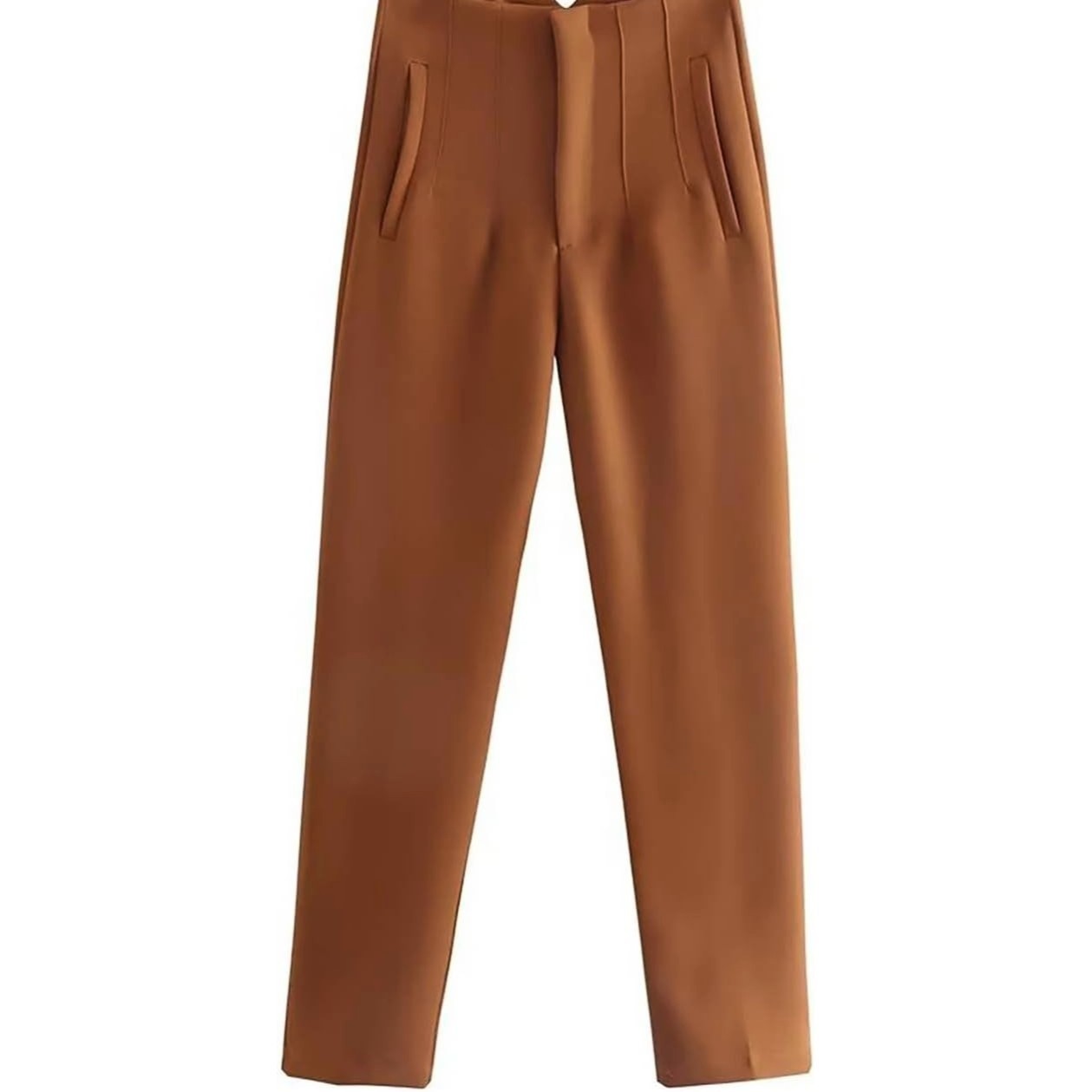 Rachel Zoe Women’s High Waist Brown Ankle Pants Size 2 Stretch