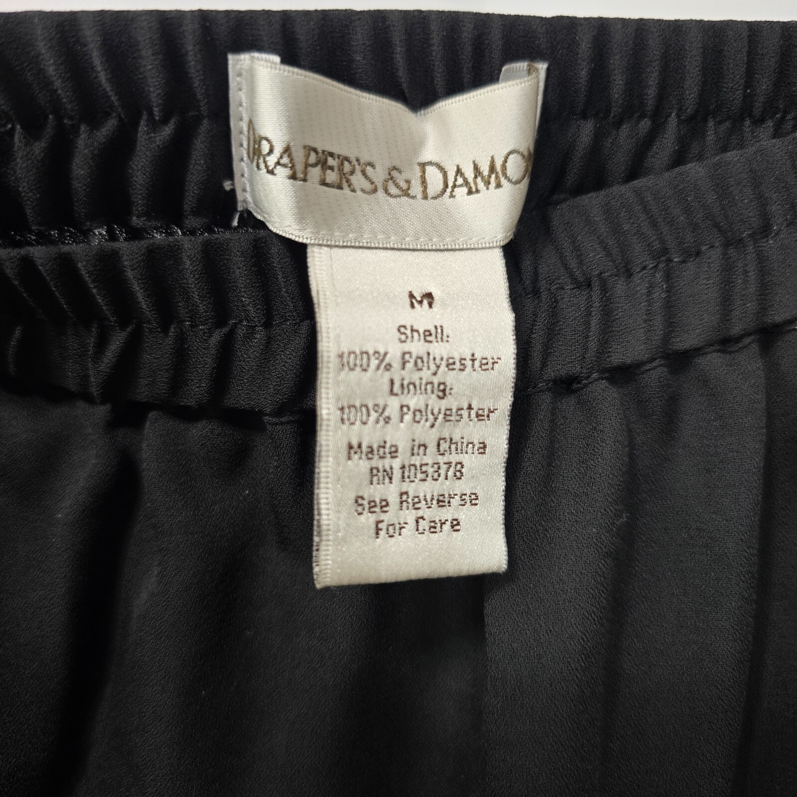 Draper's & Damons 2-Piece Set: Black Tank Top & Skirt - Size M