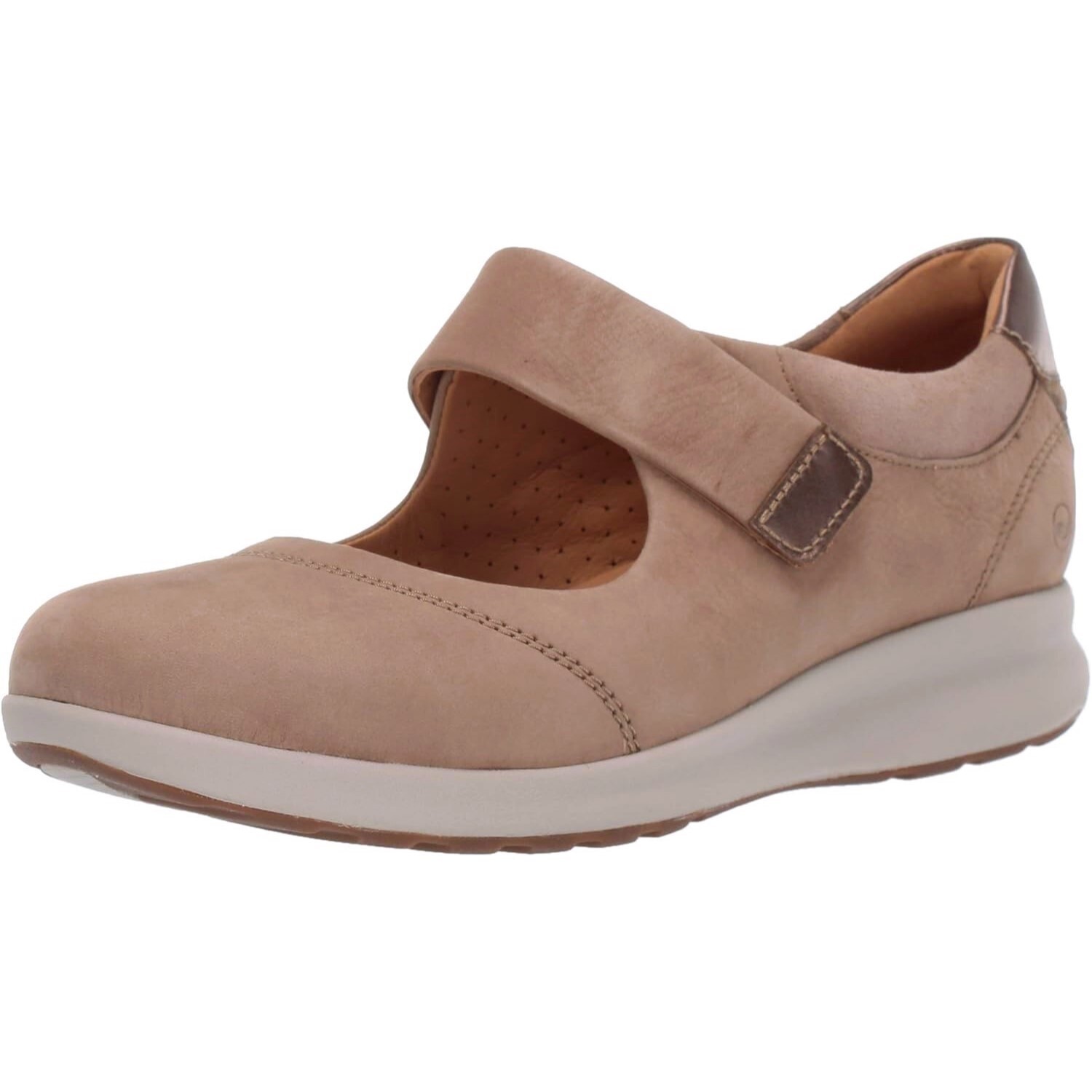 Clarks Un Adorn Strap Women's Casual Sneakers – Cris-Beige, Size 7.5