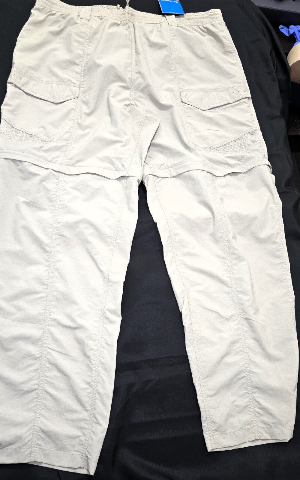 Columbia PFG Fishing Gear Convertible Pants - Beige - Sz XXL - Inseam 32".