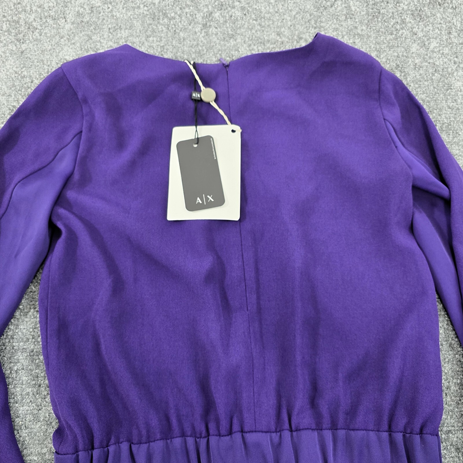 Armani Exchange Purple Long Sleeve Women's Romper – Size 2, New with Tags