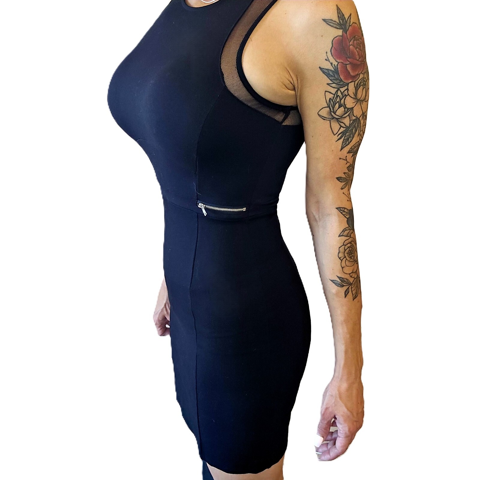 MONTEAU Black Mini Dress - Stylish and Versatile, Size S