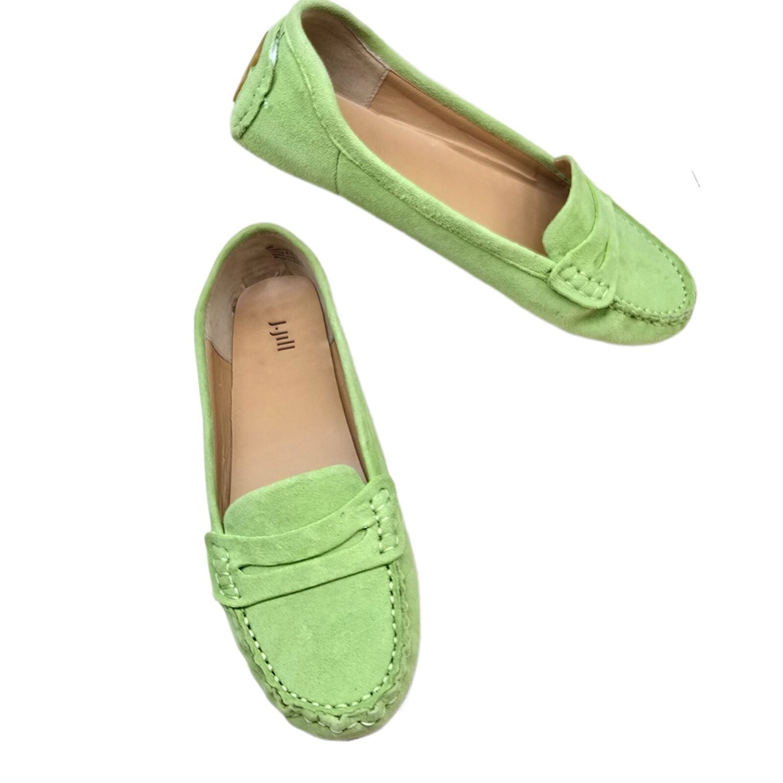 J. Jill Women’s Green Suede Moccasins – Size 8M | Excellent Condition
