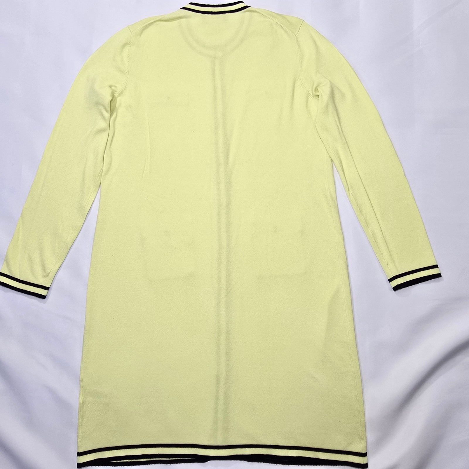 Karl Lagerfeld Paris Sweater Day Dress Long Sleeve Green Black M