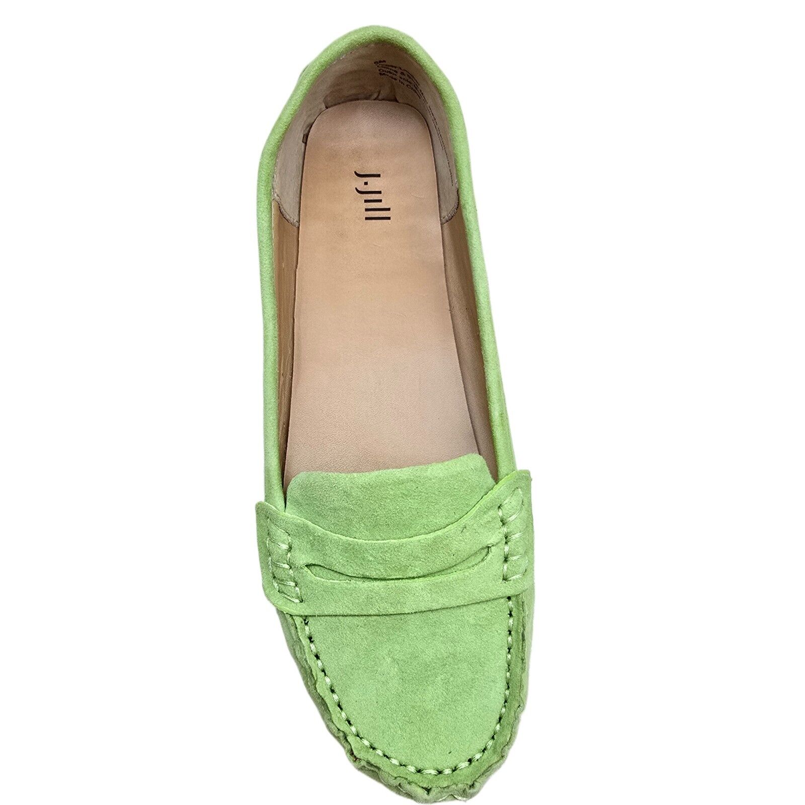 J. Jill Women’s Green Suede Moccasins – Size 8M | Excellent Condition