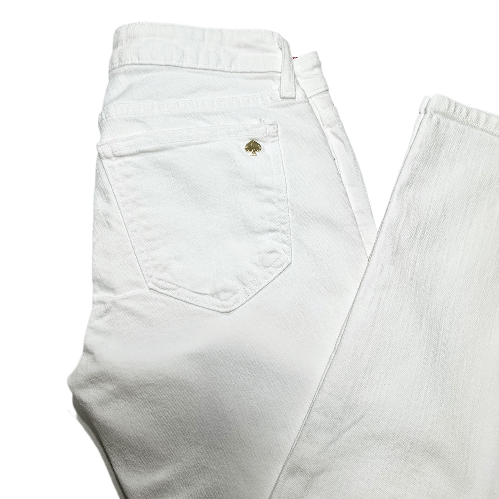 Kate Spade Broome Street Women’s White Capri Jeans Size 26 Slim Fit Stretch
