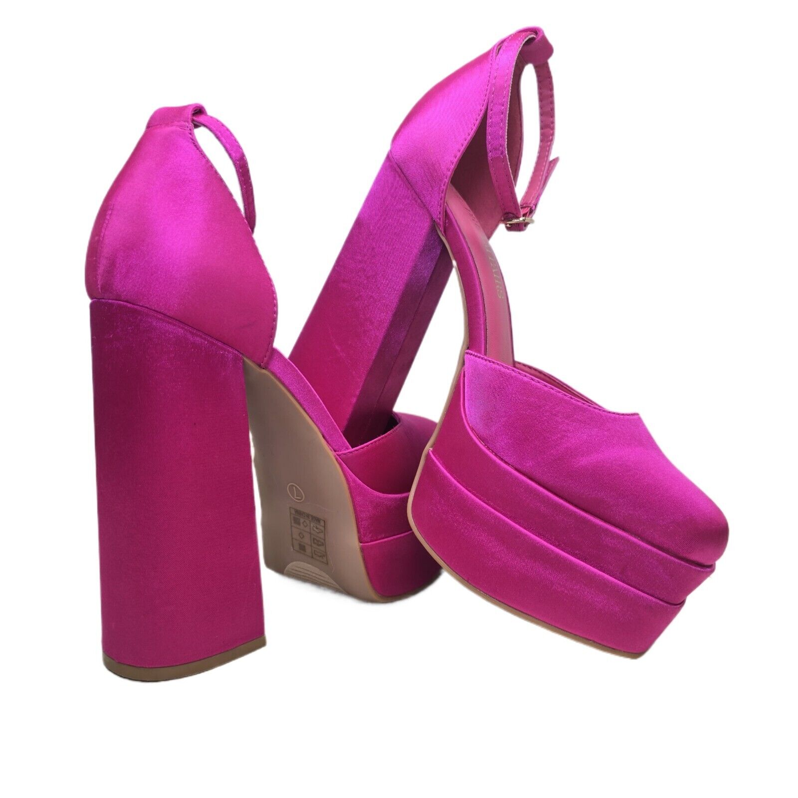 Dream Pairs Pink Platform Heels, Size 7 – Glamorous Style with All-Night Comfort