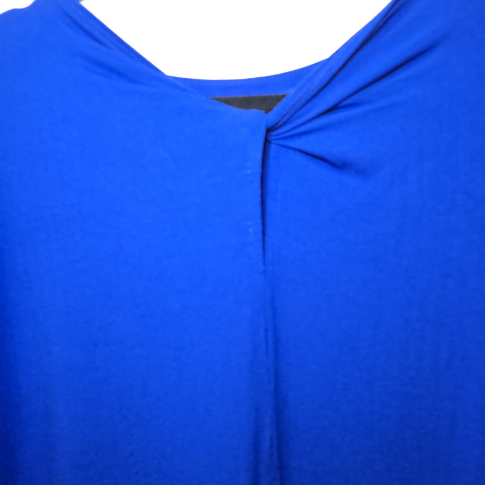Eileen Fisher Bateau Neck Twist Back Shift Dress - Indigo Blue, M Petite