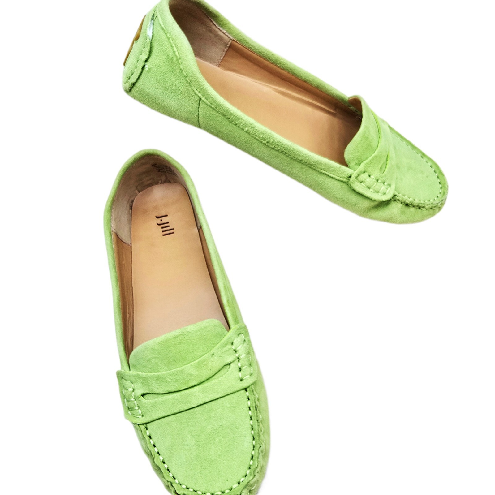 J. Jill Women’s Green Suede Moccasins – Size 8M | Excellent Condition