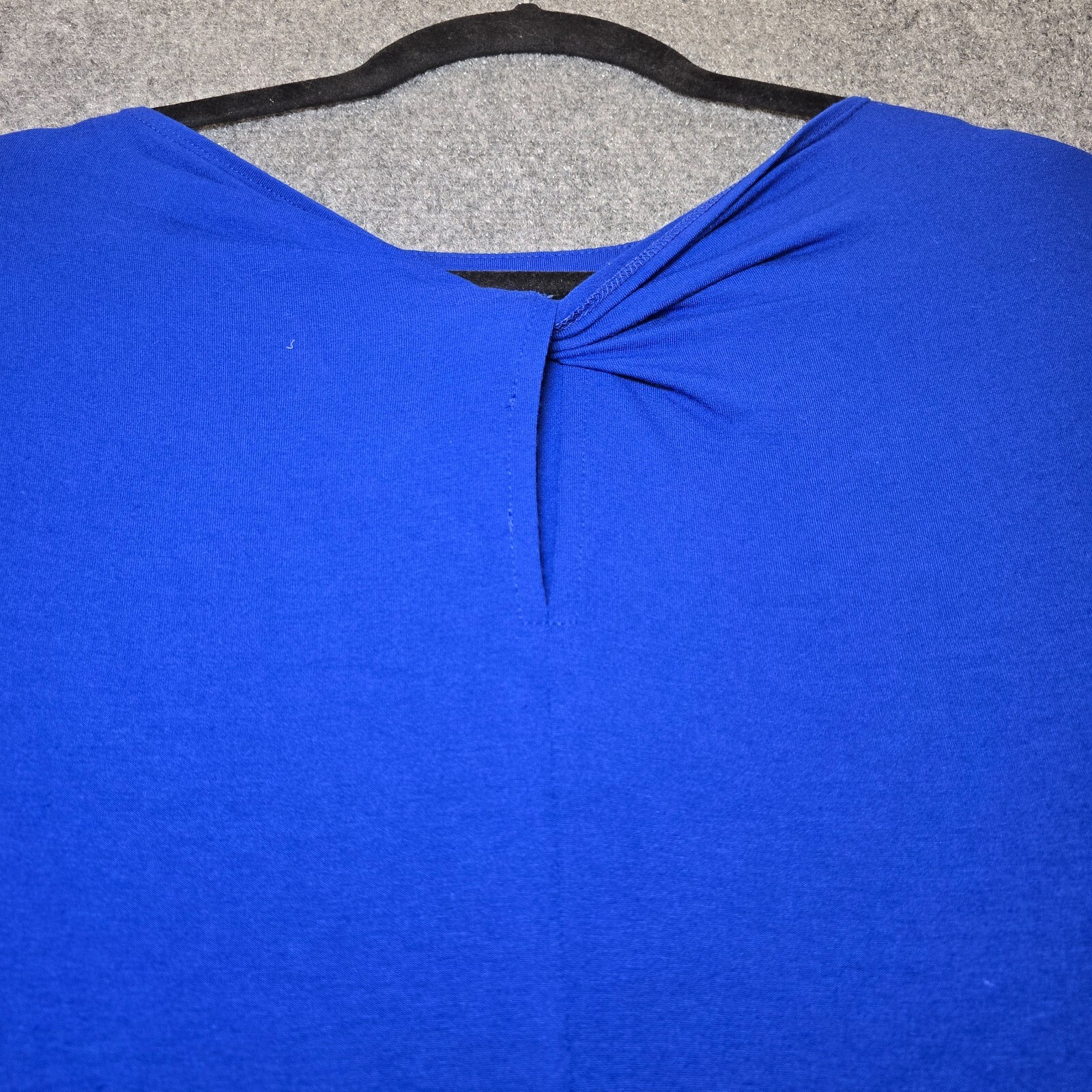 Eileen Fisher Bateau Neck Twist Back Shift Dress - Indigo Blue, M Petite