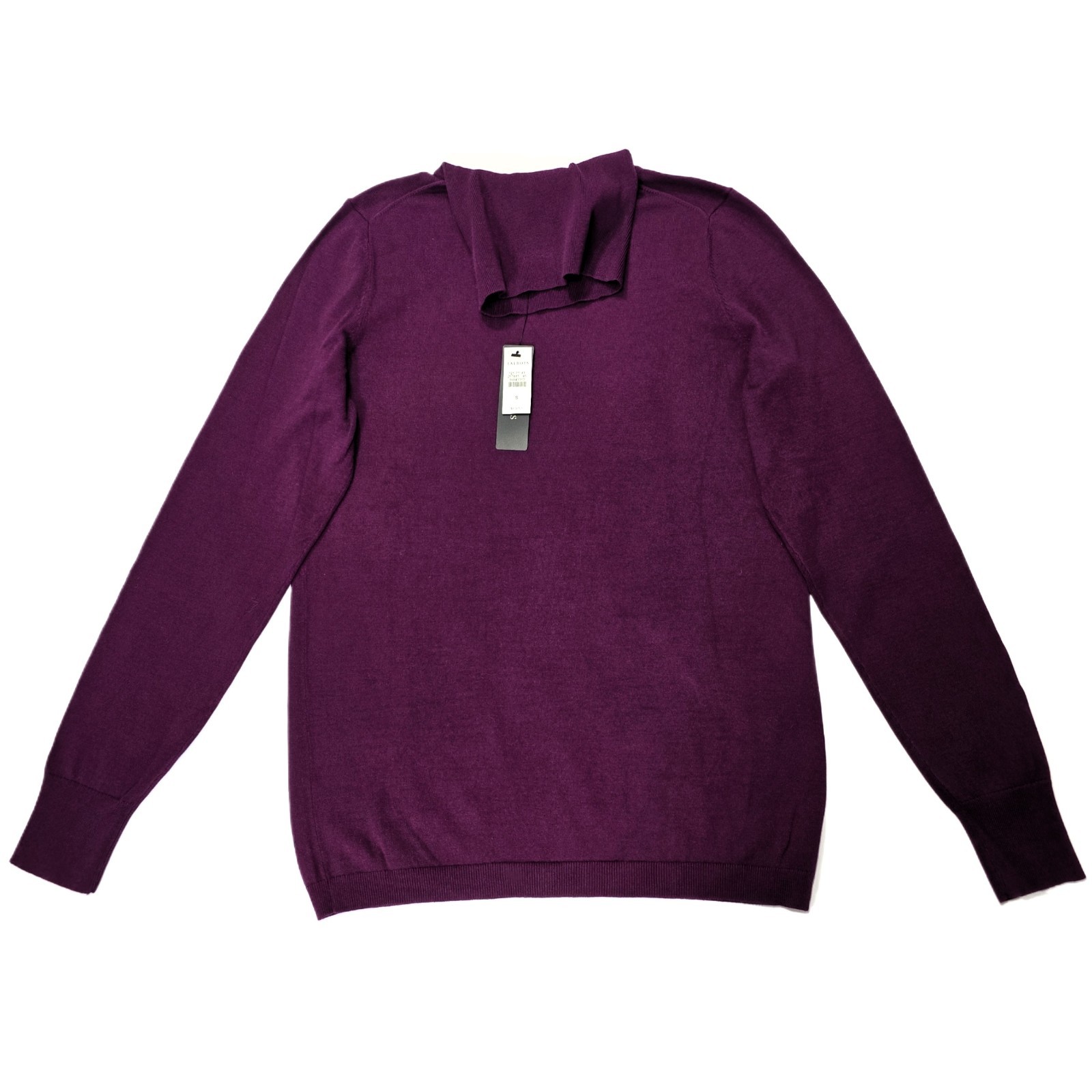 Talbots Women’s Purple Wine Turtleneck Sweater Long Sleeve Knit Size S NWT