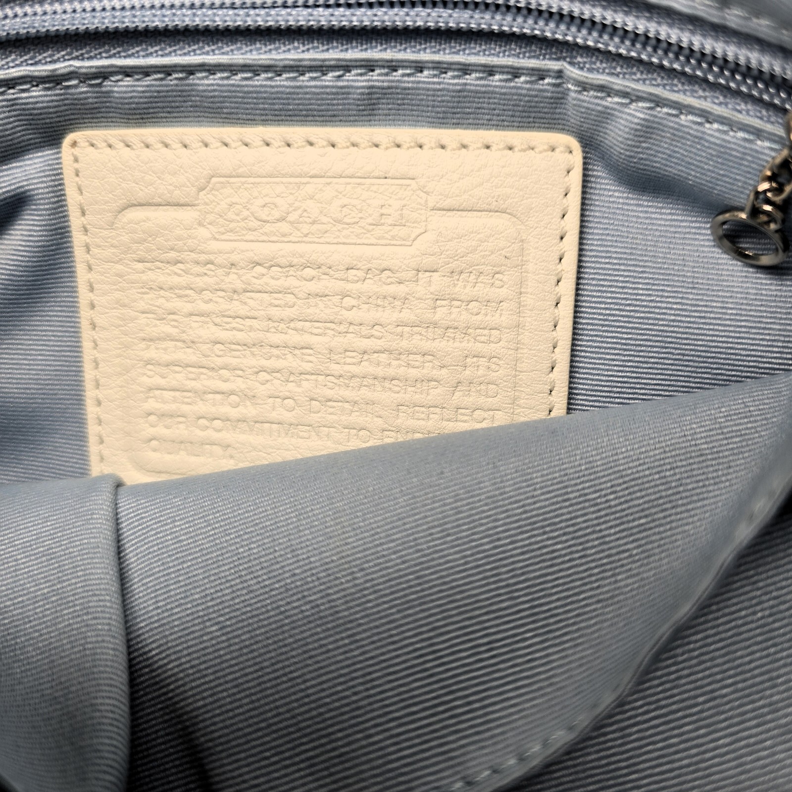 Coach Vintage Signature Wave Duffle Patchwork Hobo Bag – Blue #10653 – RARE
